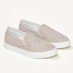 M. GEMI Cerchio Woven Italian Leather Sneaker -Size 36.5 (EUC)